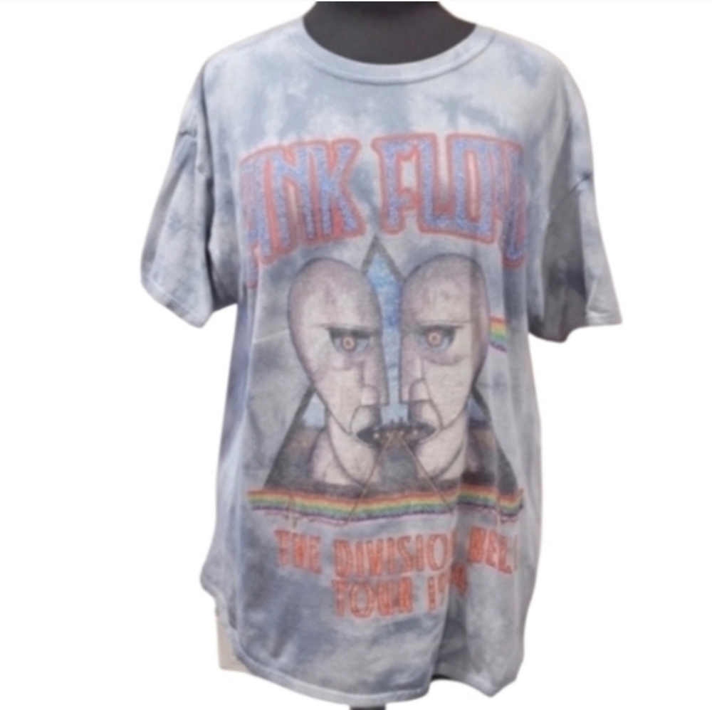 Pink Floyd Gray The Division Bell Tour Tee Rockstar Girlfriend Aesthetic T-Shirt